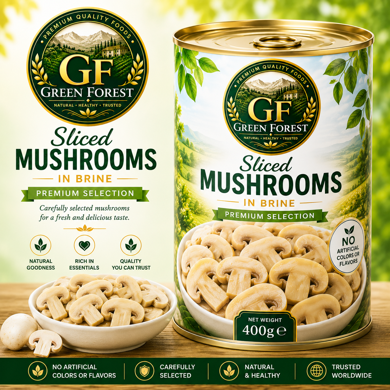 Green Forest olives and pickles collection
